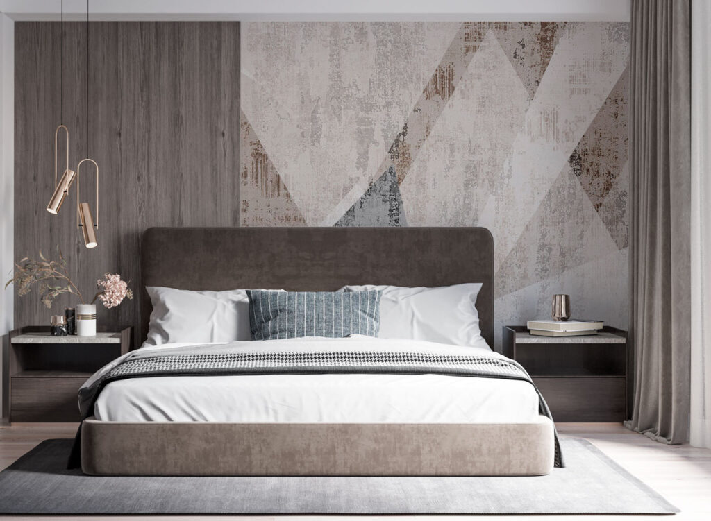 Abstract geometric texture in neutral tones