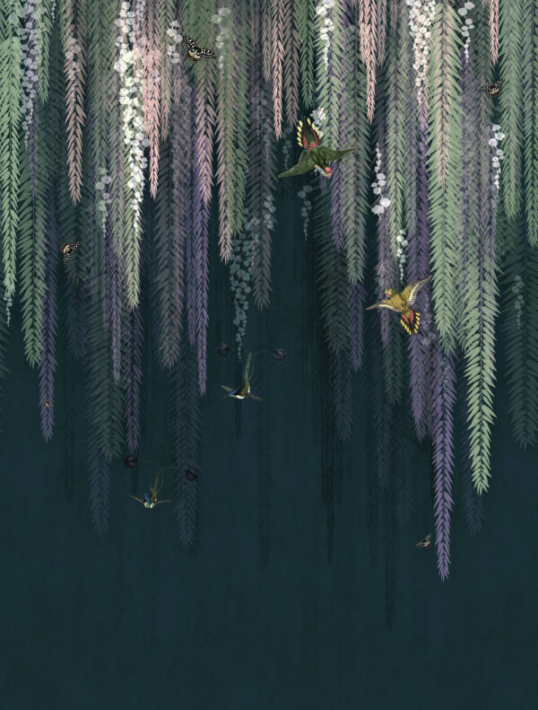 Hummingbirds from a tree