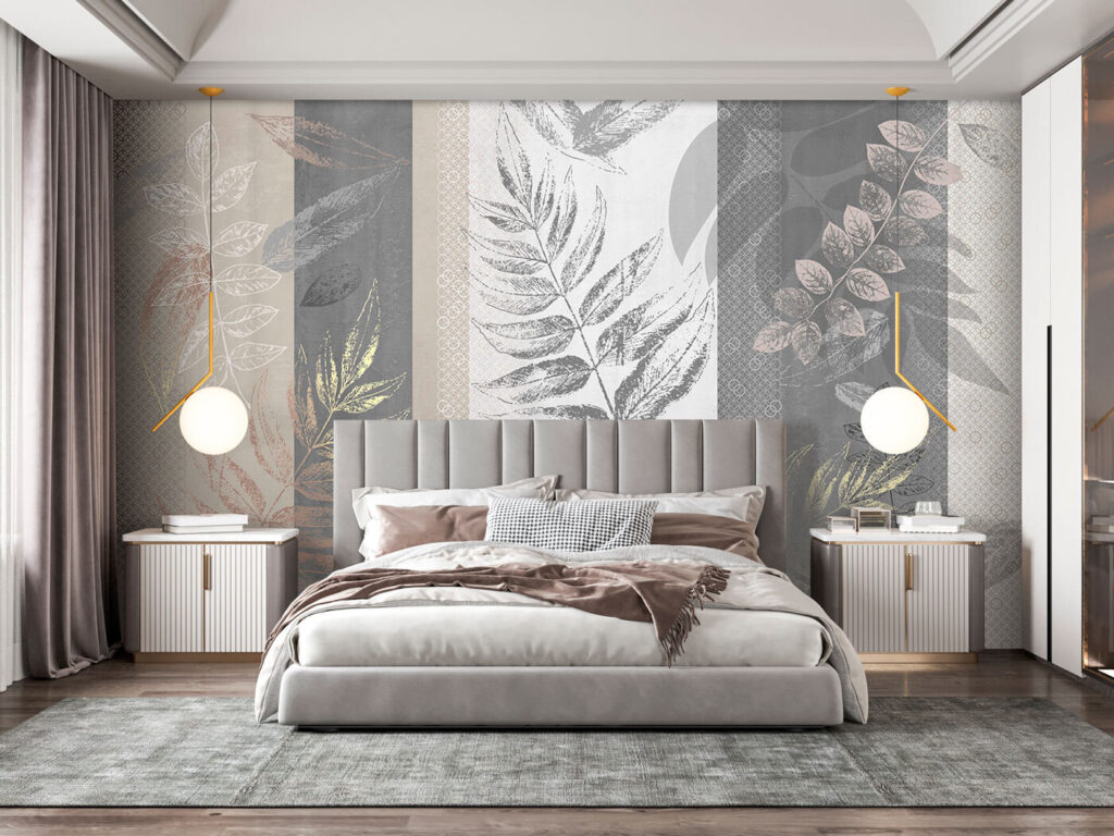Botanical patterns in muted tones
