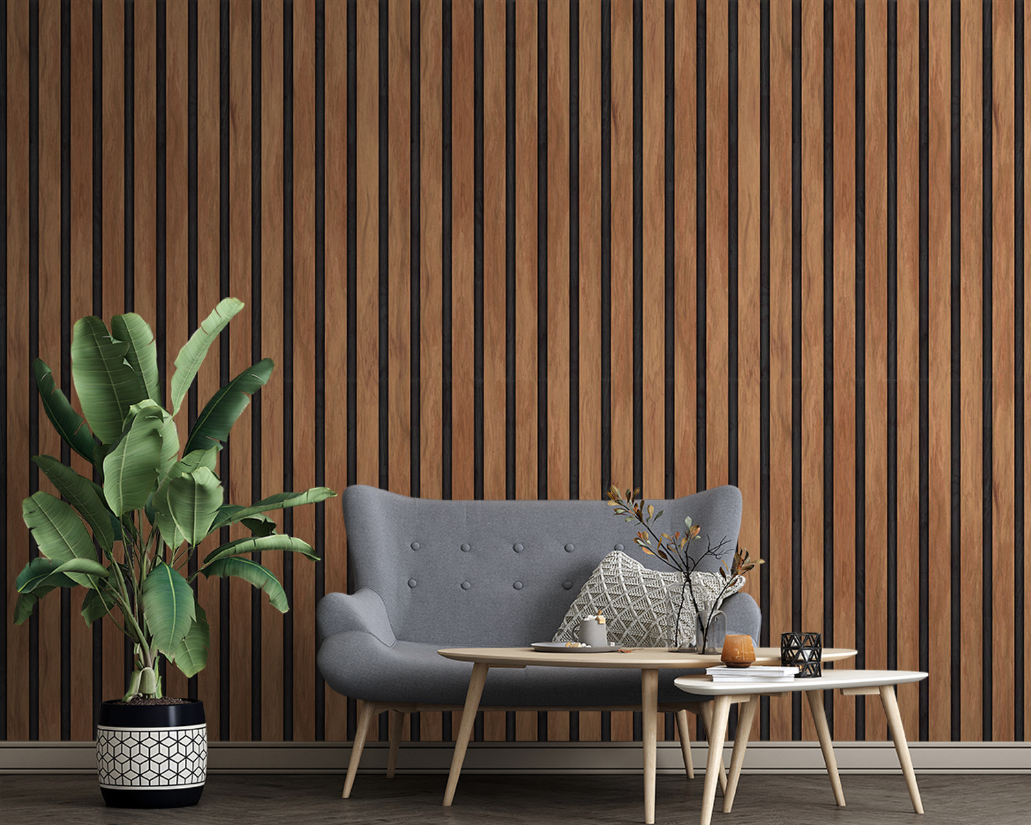 Elegant wooden vertical stripes background Elegant wooden vertical stripes background