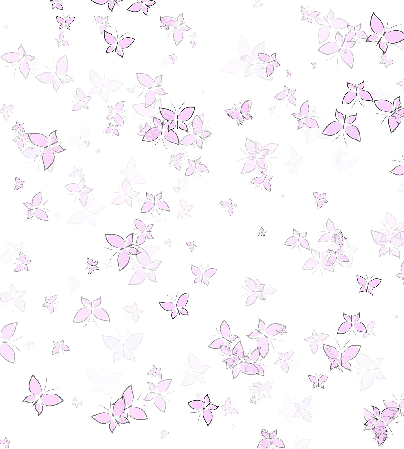 u96320p - Ομάδα πεταλούδων σε λευκό φόντο - tegory