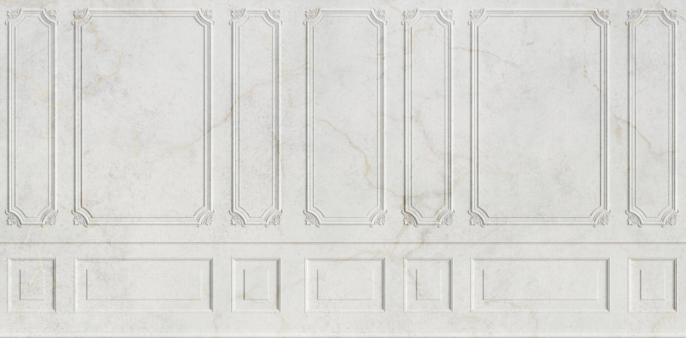 White wall with rectangular designs White wall with rectangular designs