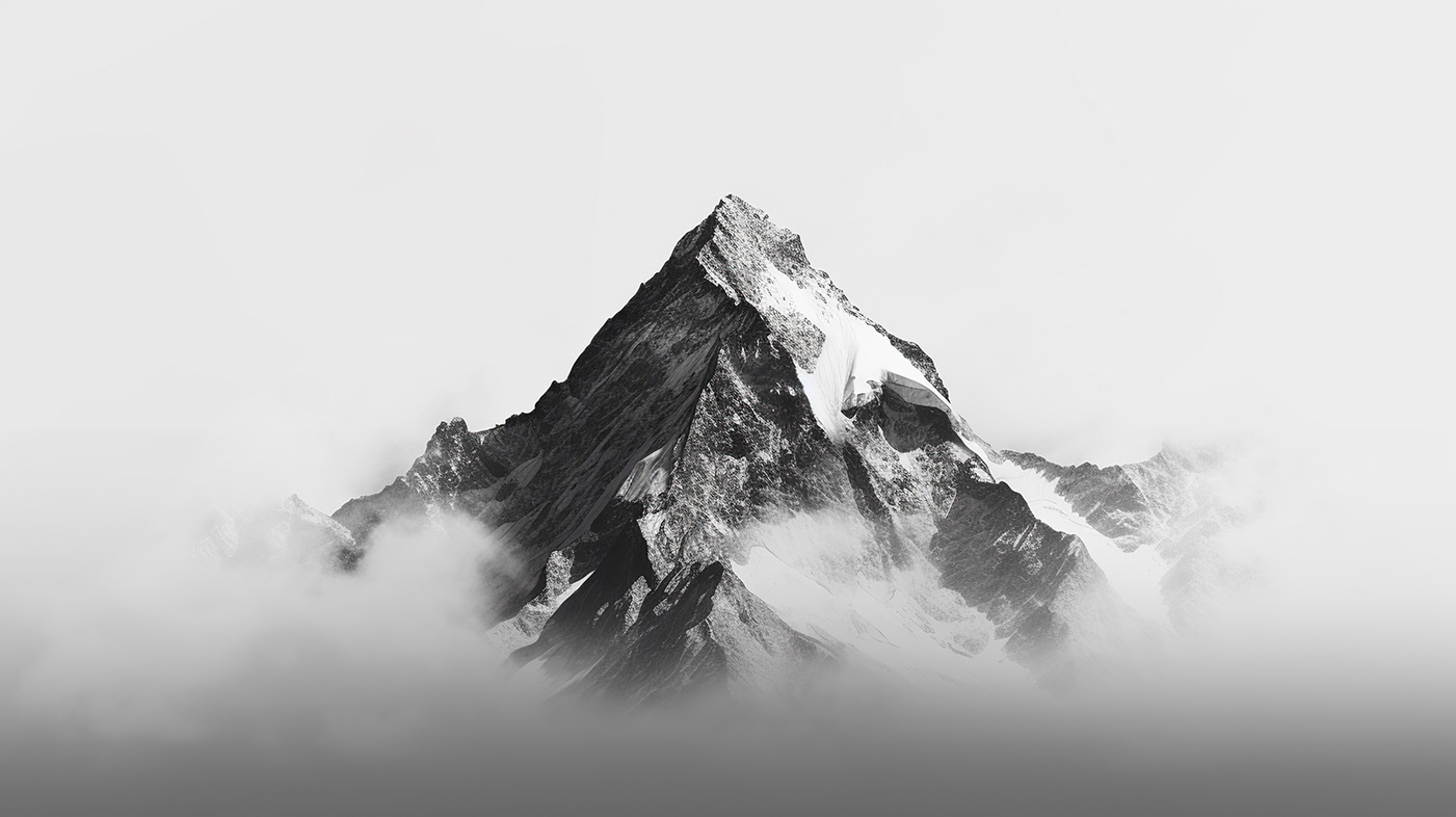 Mountain with snow on top