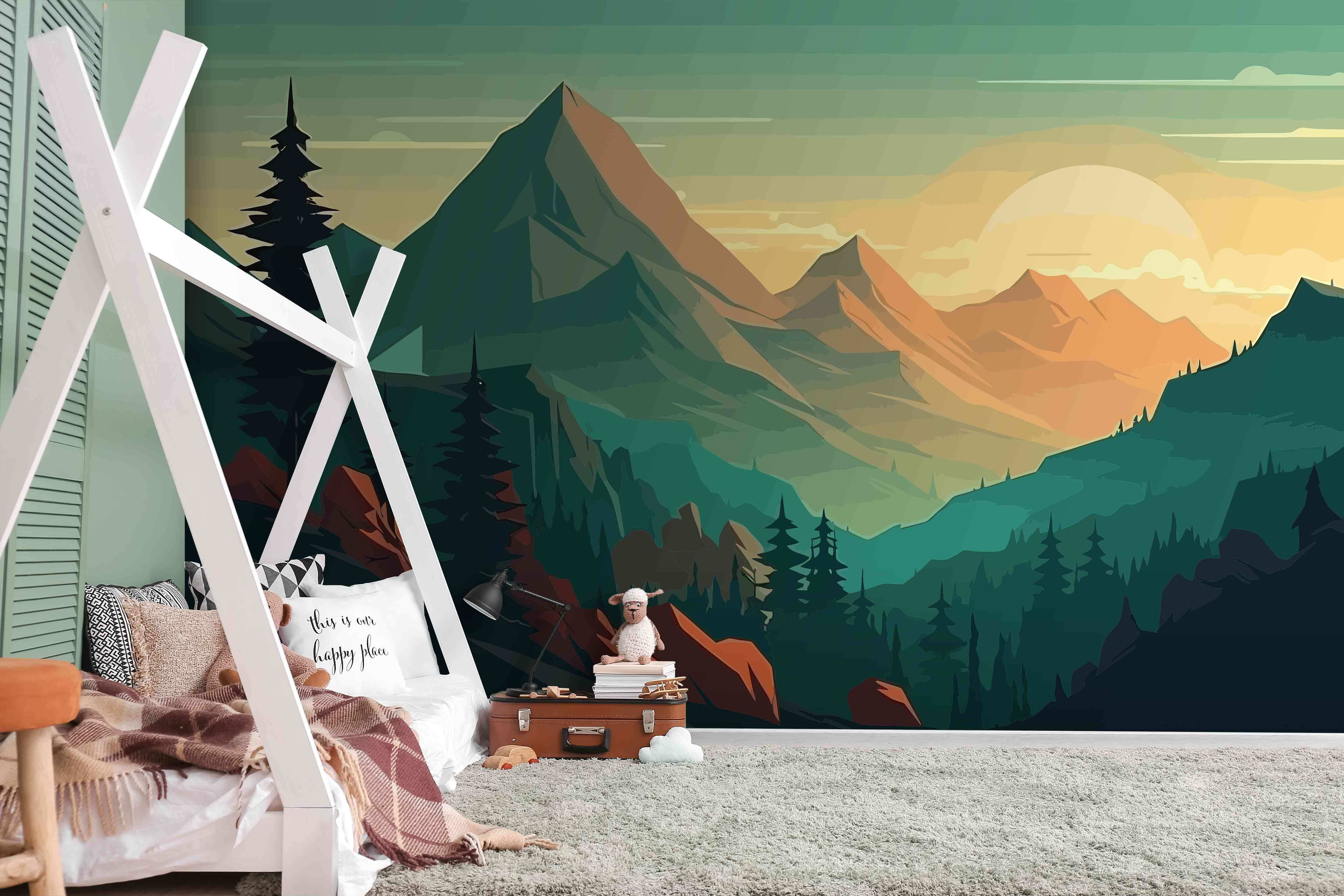 u96028pir1m - Ένα τοπίο με βουνά και δέντρα - tegory