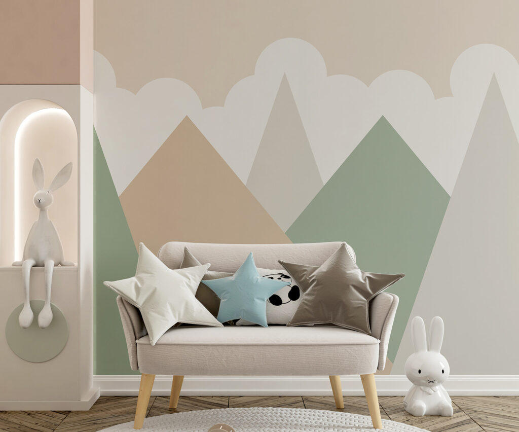 Mountain range with clouds Mountain range with clouds