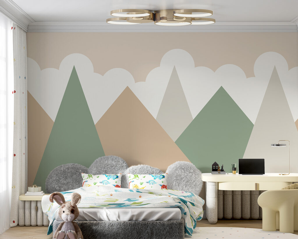 Mountain range with clouds Mountain range with clouds