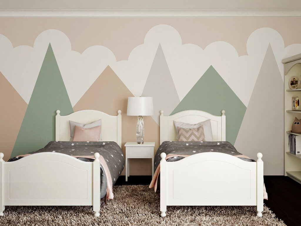 Mountain range with clouds Mountain range with clouds