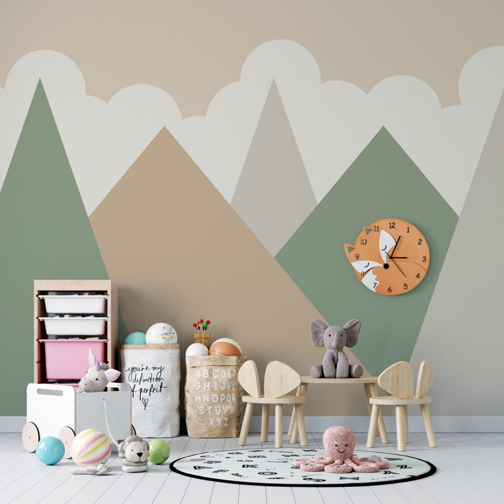 Mountain range with clouds Mountain range with clouds