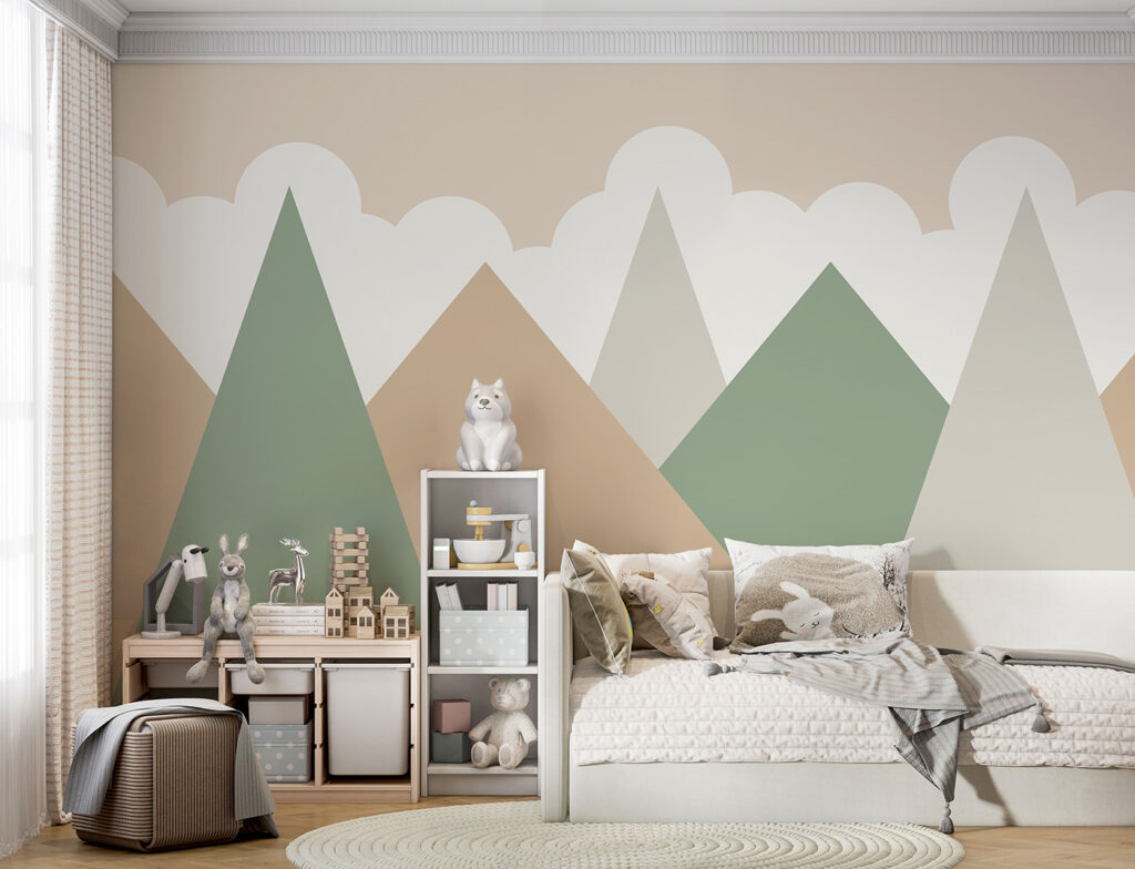 Mountain range with clouds Mountain range with clouds