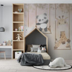 Ταπετσαρίες Ομάδα ζώων σε κούνιες