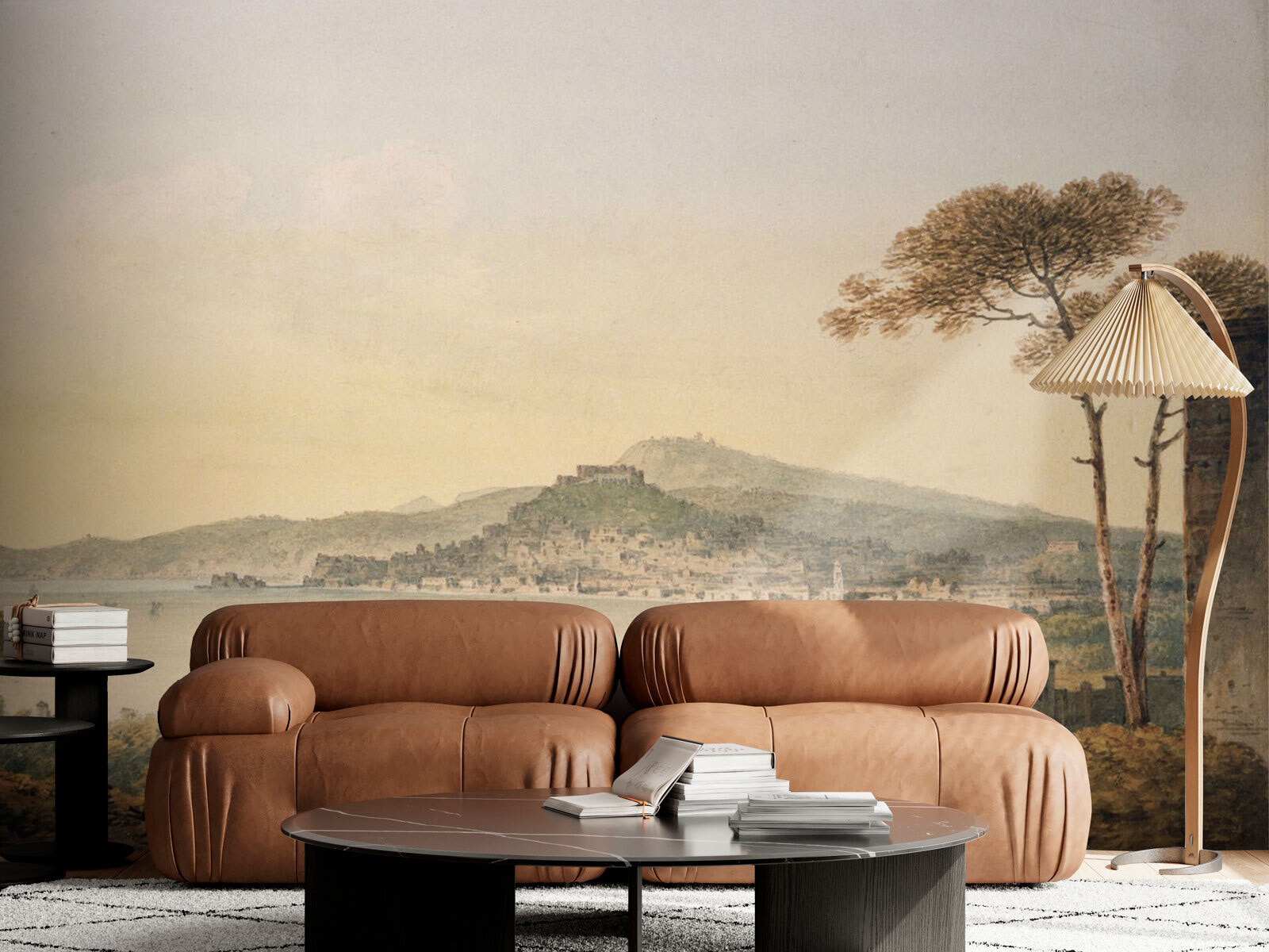 u95155pig1m - Ένα τοπίο με μια πόλη και ένα υδάτινο σώμα - tegory