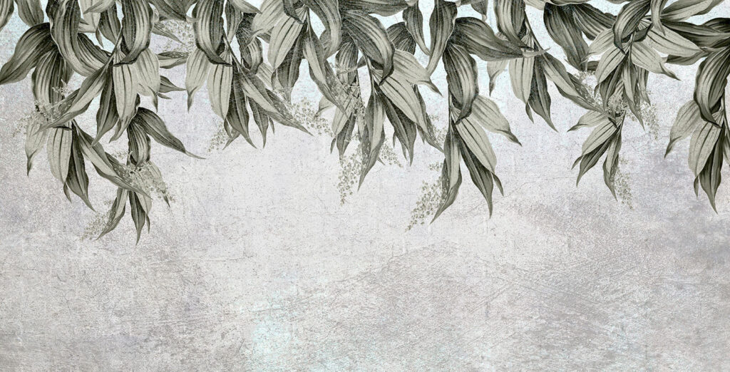 Elegant leaves against a textured backdrop