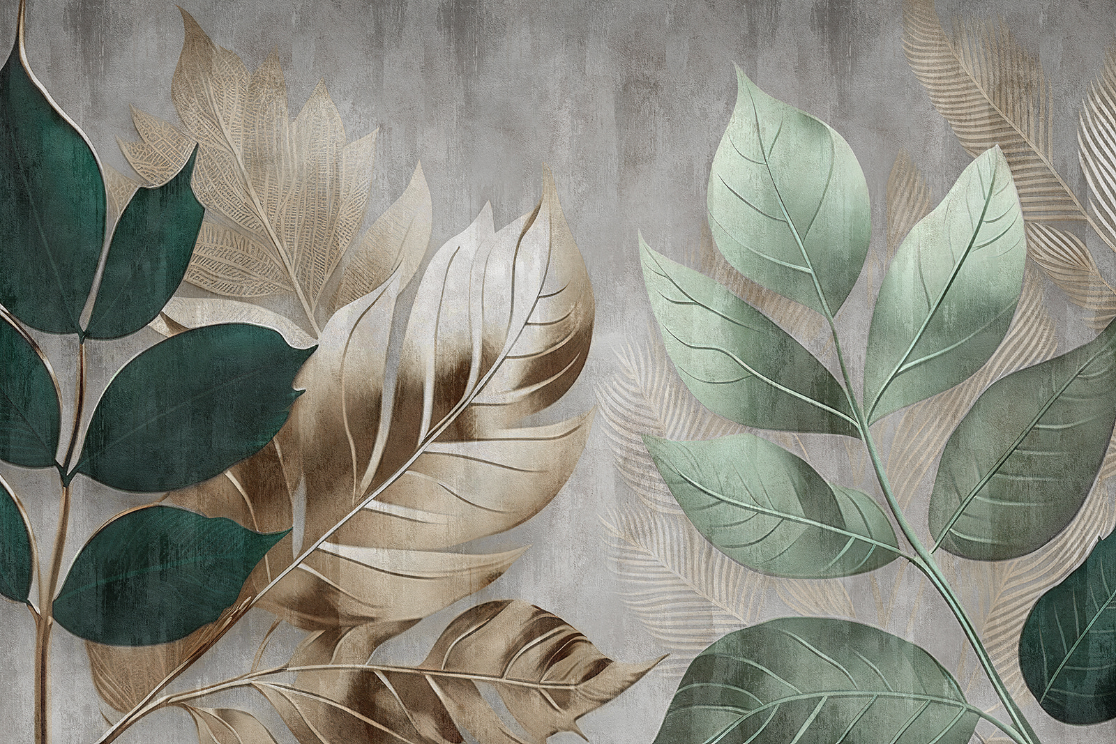 Elegant foliage against a textured background