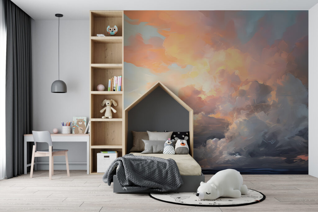 Colorful clouds in the sky Colorful clouds in the sky