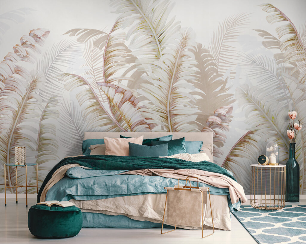 Soft foliage in delicate tones