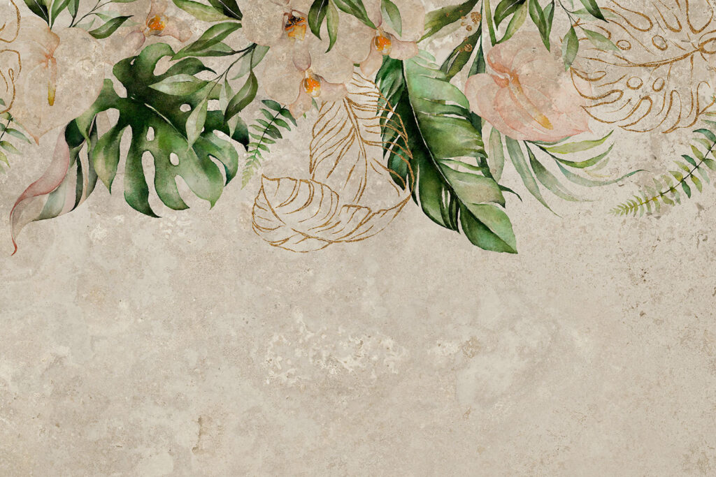 Elegant botanical design with soft hues