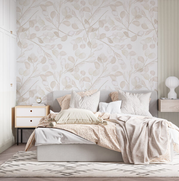 Pattern of white leaves Pattern of white leaves