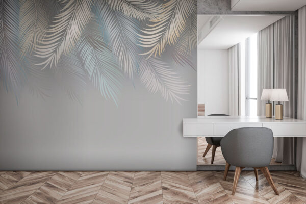 Elegant leaves on a soft background