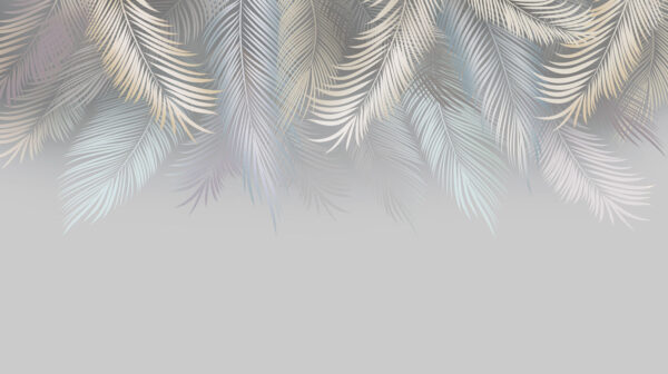 Elegant leaves on a soft background