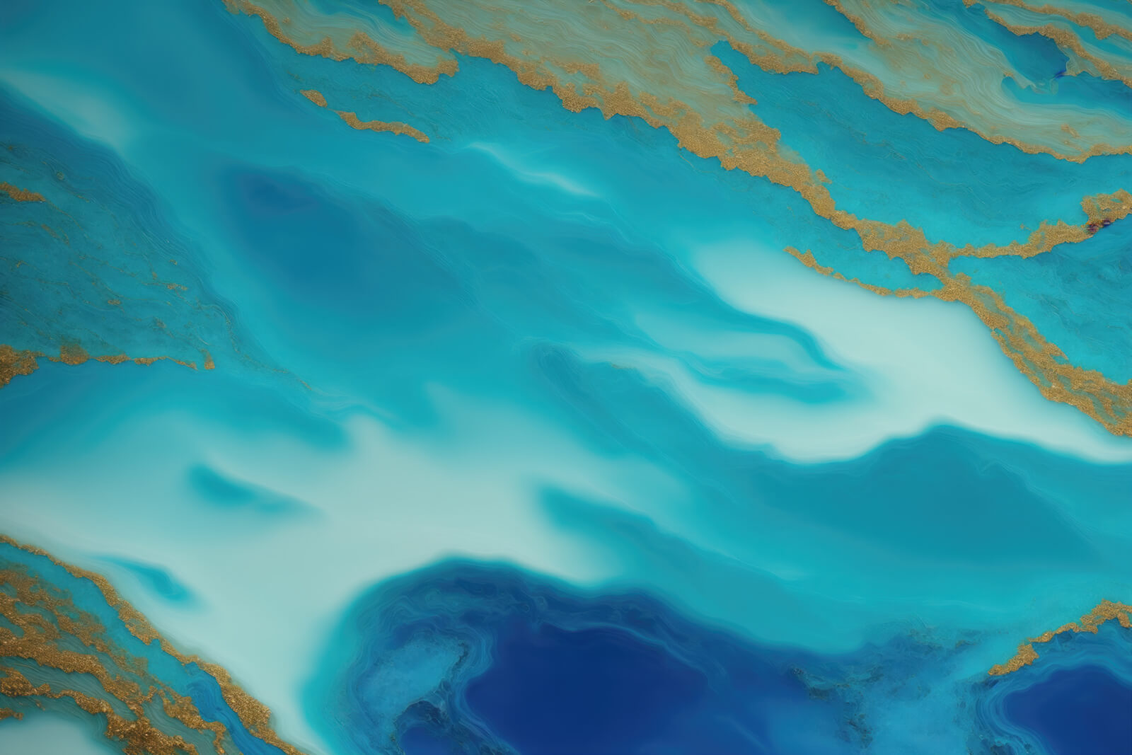 u94110p - Γαλήνια κύματα μπλε και χρυσού - tegory