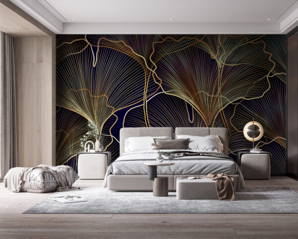 Elegant botanical line art design Elegant botanical line art design