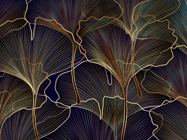 Elegant botanical line art design Elegant botanical line art design