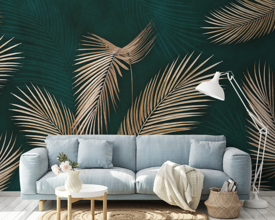 Palm leaves in elegant hues Palm leaves in elegant hues