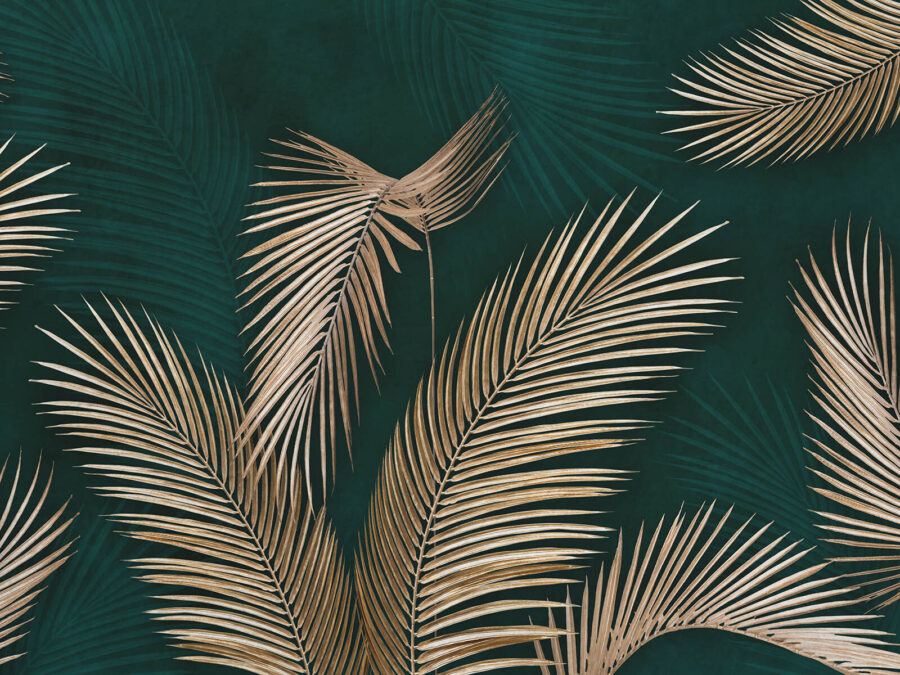 Palm leaves in elegant hues Palm leaves in elegant hues