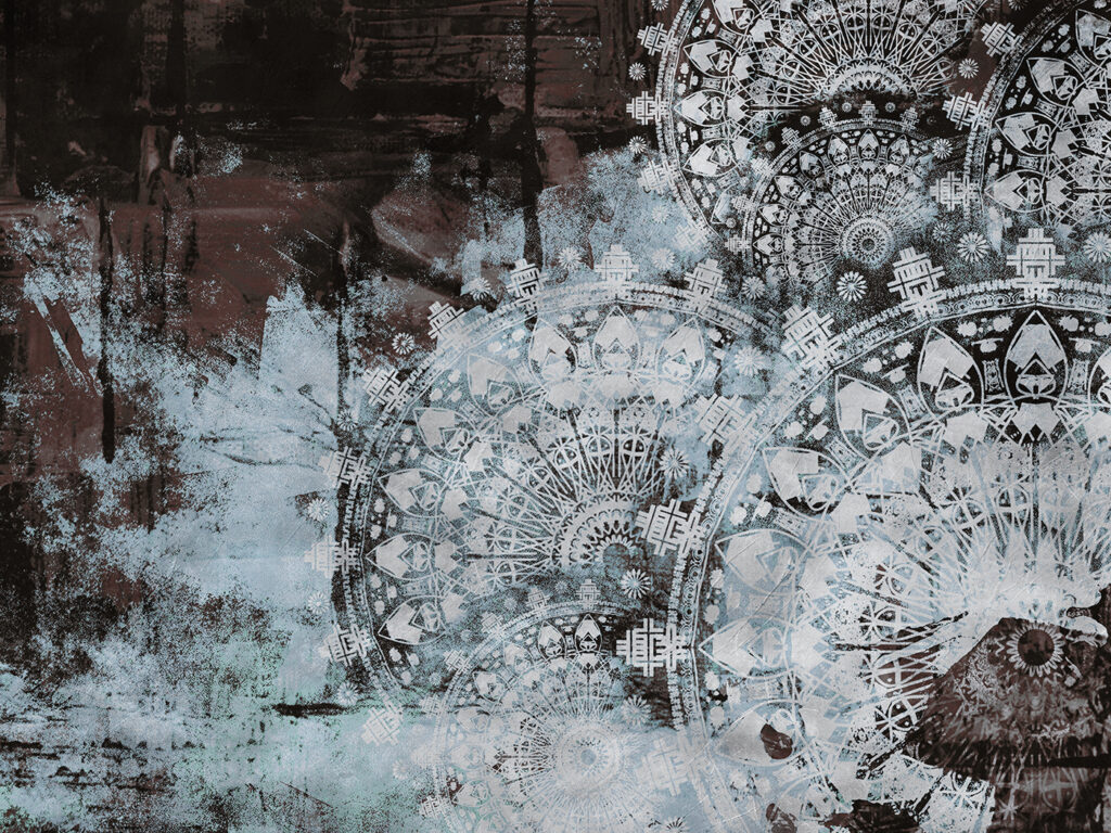 Abstract patterns in muted colors