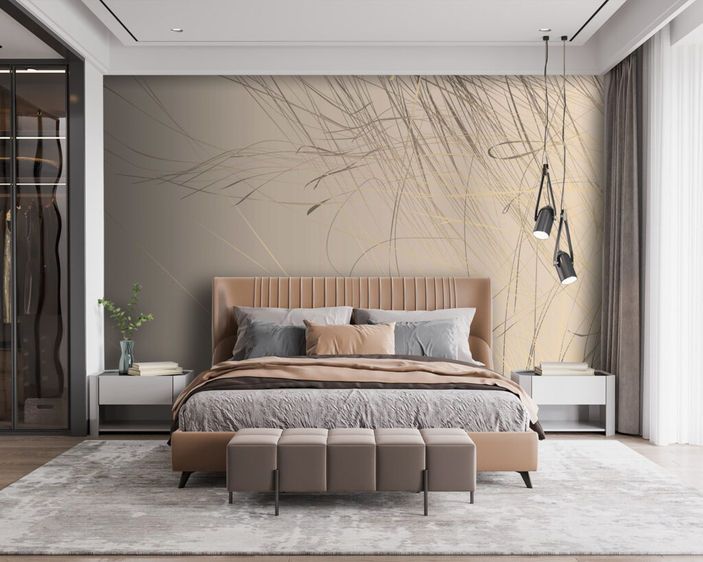 Abstract lines on a soft background