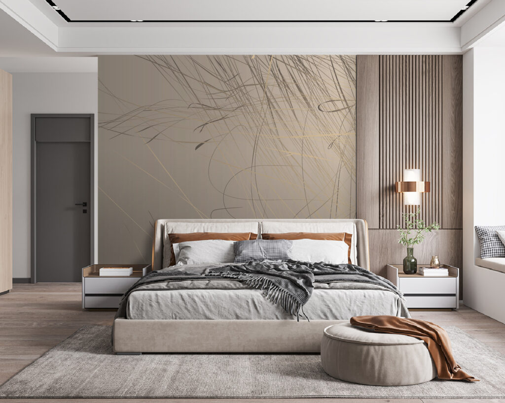 Abstract lines on a soft background