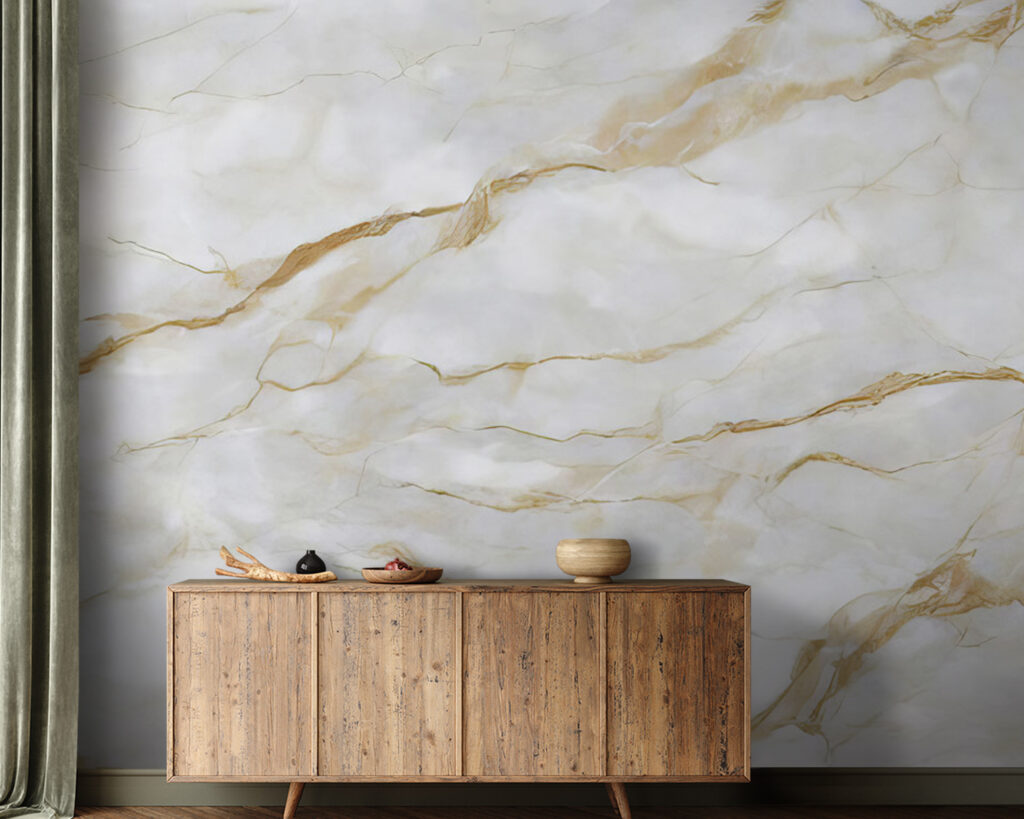 Sleek marble with elegant veins