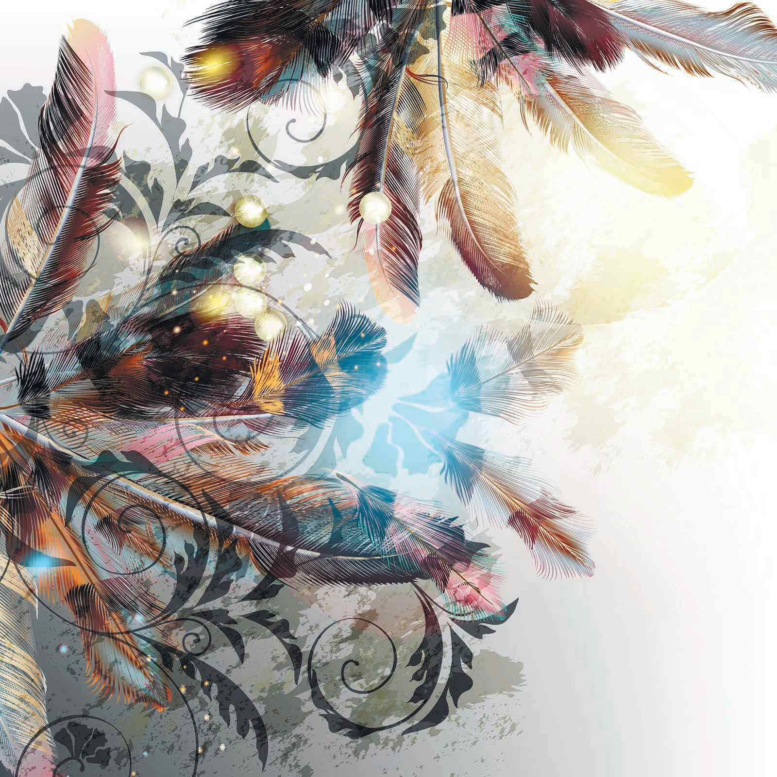 u93275p - Πολύχρωμα φτερά και περίπλοκα μοτίβα - tegory