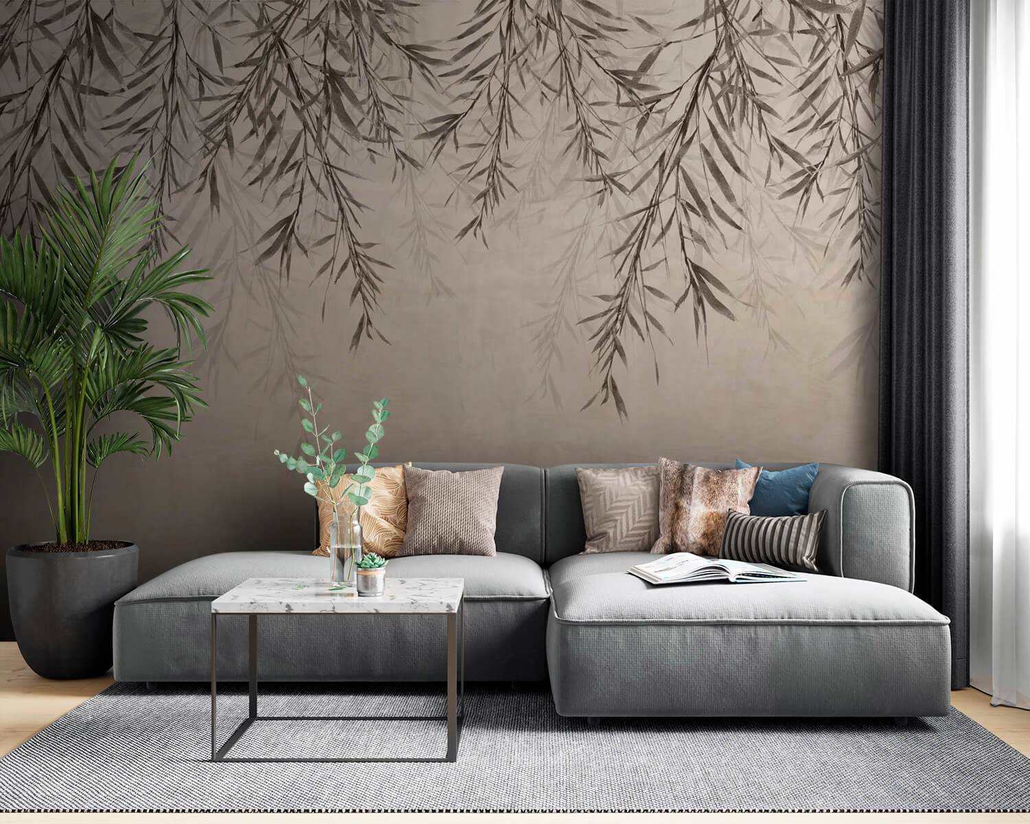 u93112pig53m - Λεπτό φύλλωμα σε γαλήνιο φόντο - tegory