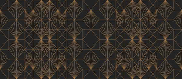 Elegant metallic geometric pattern design
