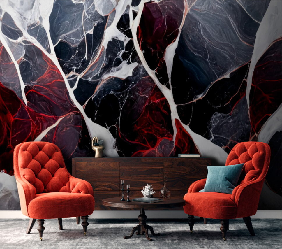 Abstract pattern in rich colors