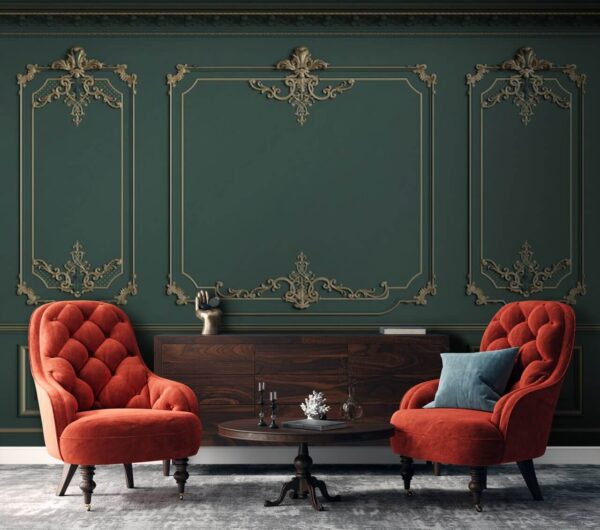 Ταπετσαρίες Ταπετσαρίες Κομψό σχέδιο τοίχου με περίπλοκες λεπτομέρειες (Κωδικός προϊόντος: u72620)