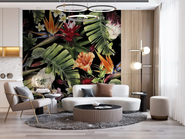 Floral μοτίβο με λουλούδια και φύλλα Floral μοτίβο με λουλούδια και φύλλα