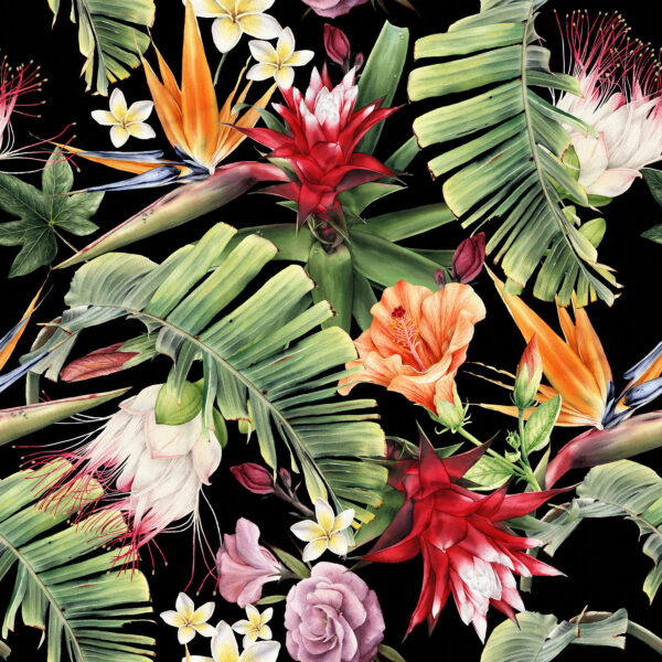 Floral μοτίβο με λουλούδια και φύλλα Floral μοτίβο με λουλούδια και φύλλα