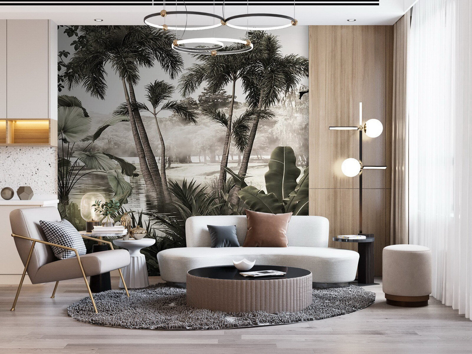 Μια ομάδα φοινικόδεντρων μέσα στο νερό u72340pig1m - Μια ομάδα φοινικόδεντρων μέσα στο νερό - tegory