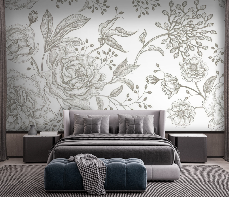 Λεπτό floral μοτίβο σε ανοιχτό φόντο u72258pib1m - Λεπτό floral μοτίβο σε ανοιχτό φόντο - tegory