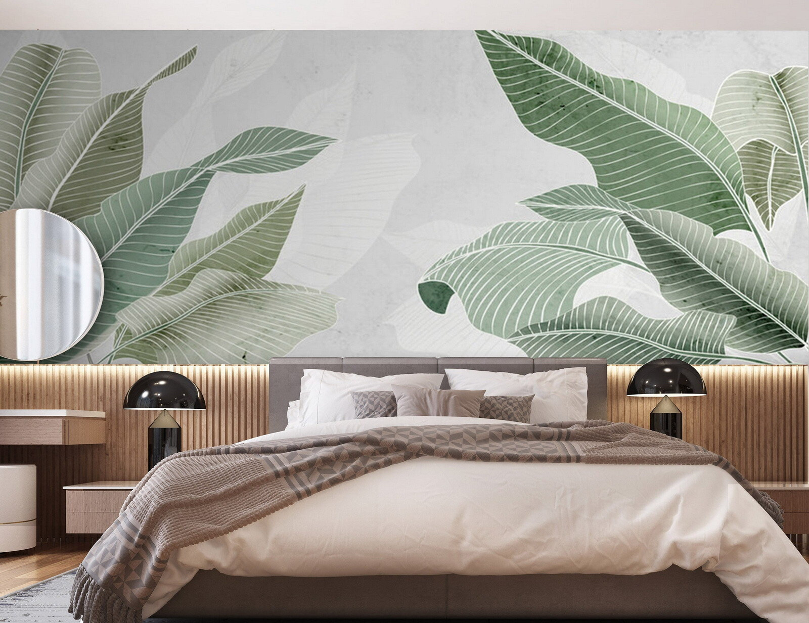 Soft greens and calming textures