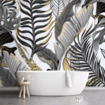 Ταπετσαρίες Μοτίβο φύλλων και λουλουδιών