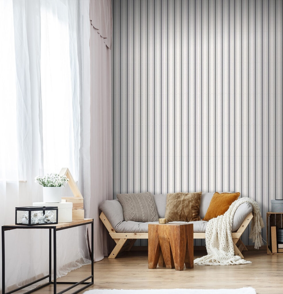 Elegant lines in soft contrast