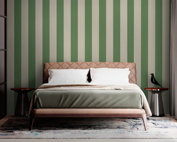 Green and beige striped background