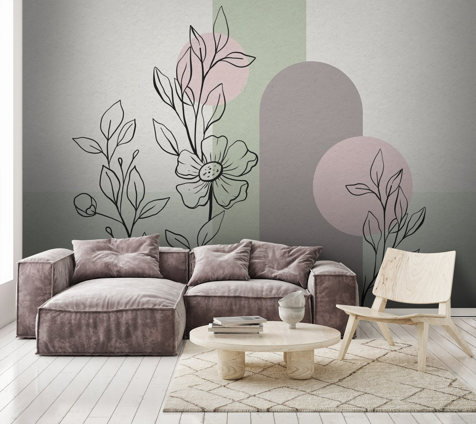 u71637pig1m - Σχέδιο ενός λουλουδιού και φύλλων - tegory