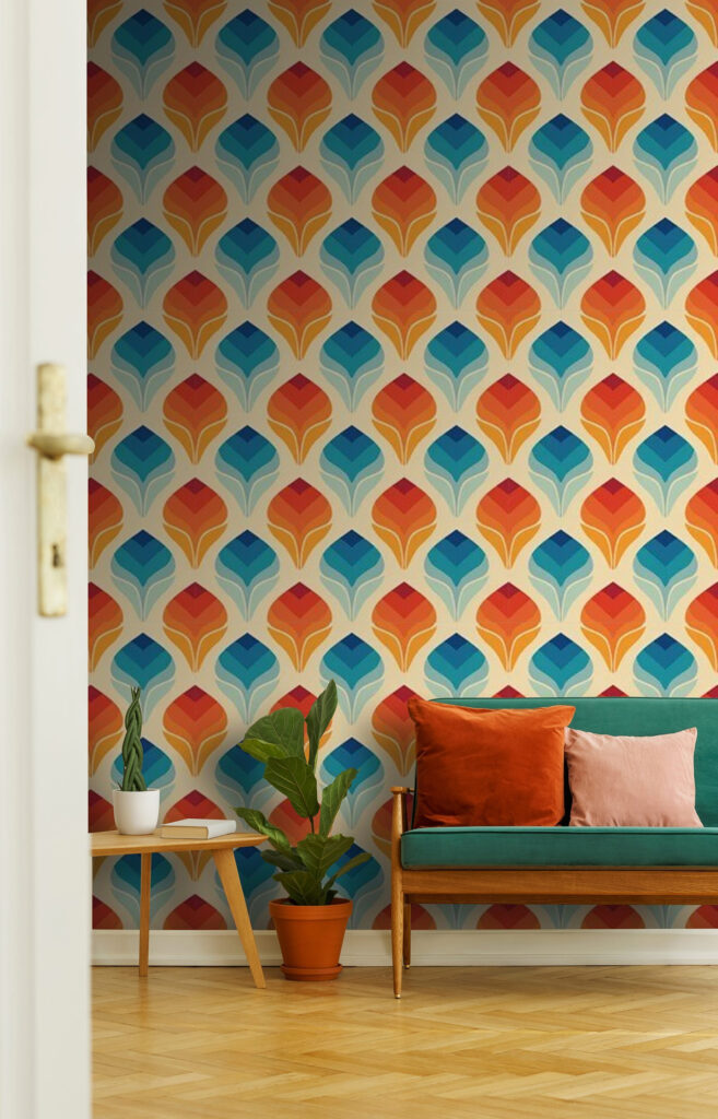 u71428pig2 657x1024 - Μοτίβο από πορτοκαλί και μπλε φύλλα - tegory