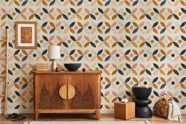 Ταπετσαρίες Μοτίβο από πολύχρωμους κύκλους και κουκκίδες