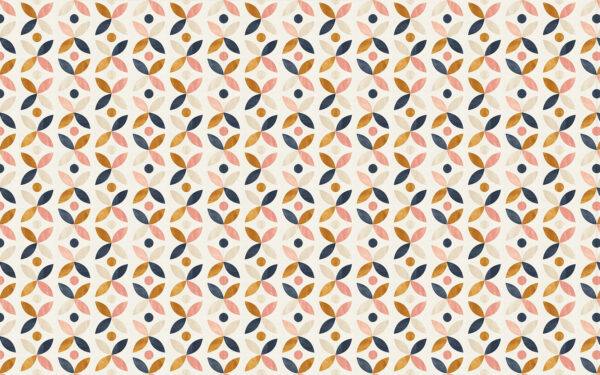 Pattern of colorful circles and dots