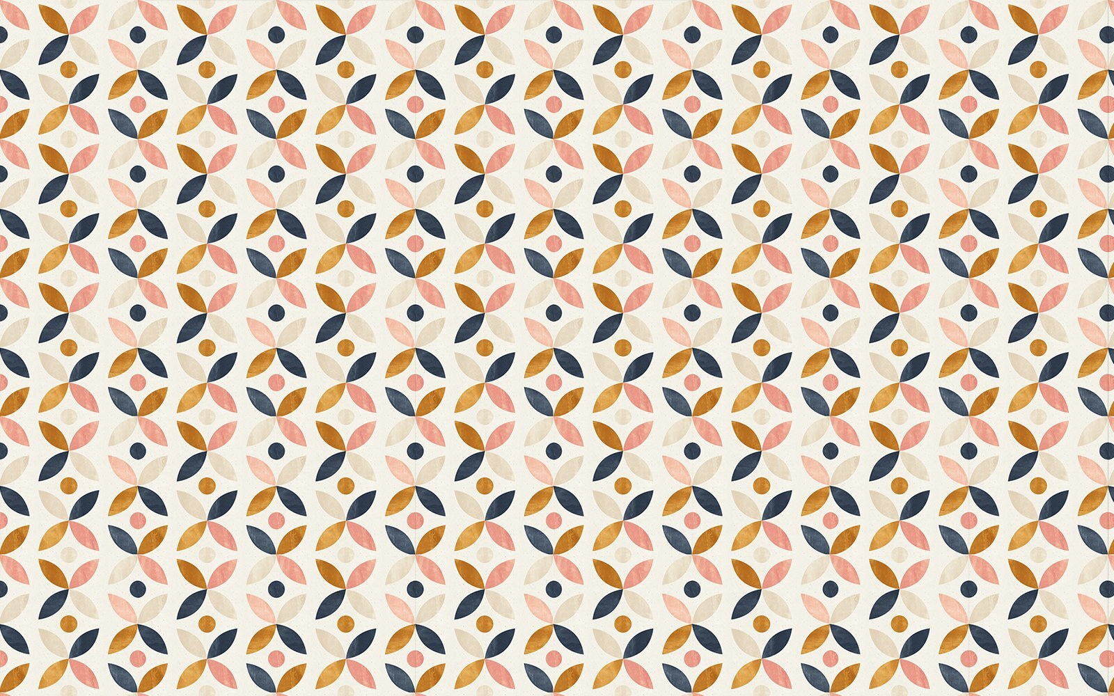 Pattern of colorful circles and dots